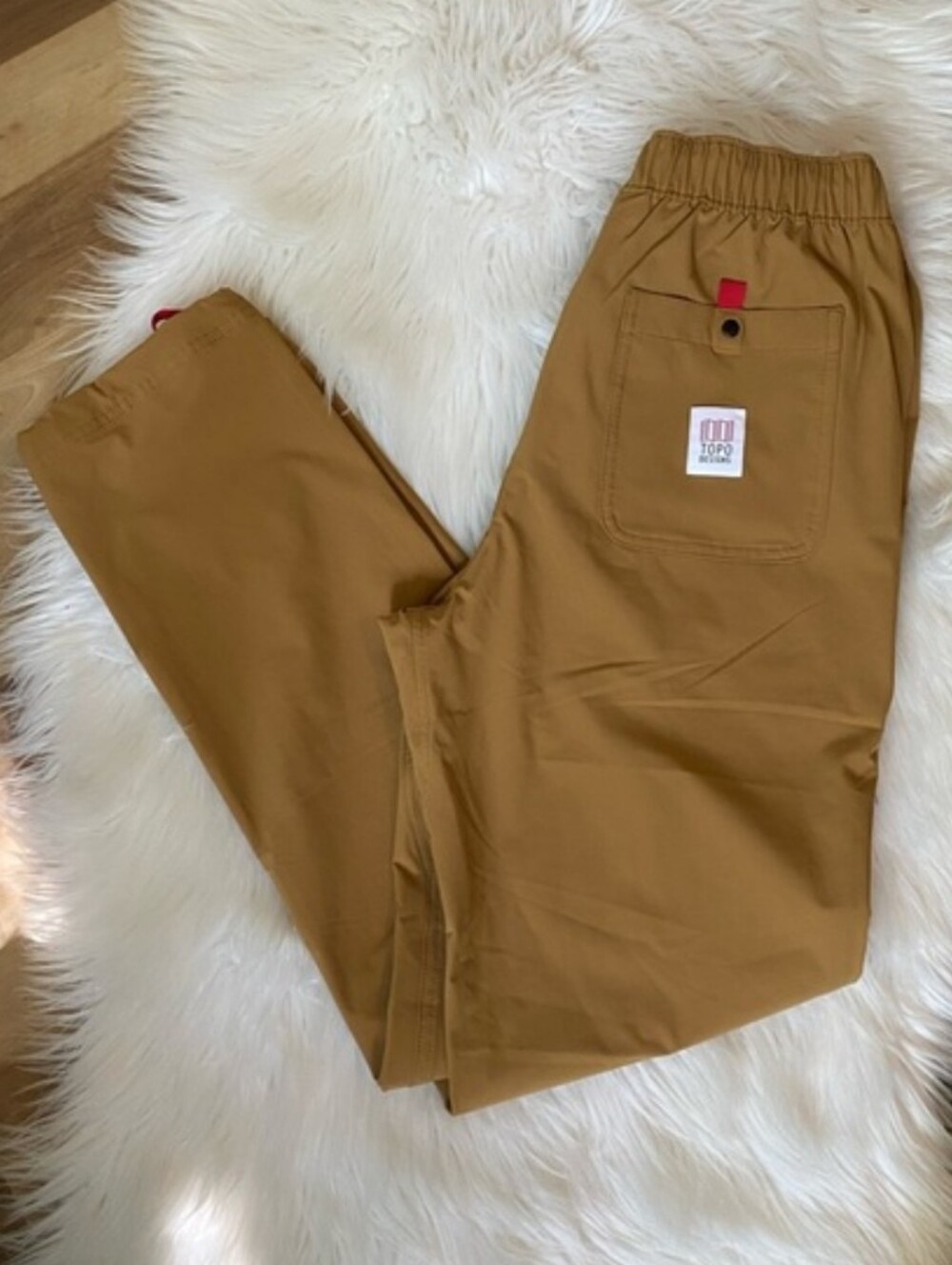 Men's Boulder Pants Four-way Stretch Nylon Elastic Ankle Zip Pocket NWOT